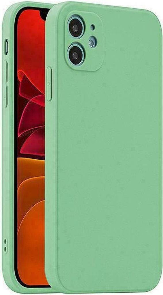 Schutz Handy Hülle iPhone 14 Pro Max Plus Case Cover Etuis Matt Silikon Dünn, Für Handy:Apple iPhone 14, Farbe:Grün