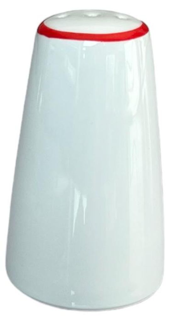 Tom, solnička, český porcelán, červená linka, Thun, 7,7 cm Obrázek produktu 