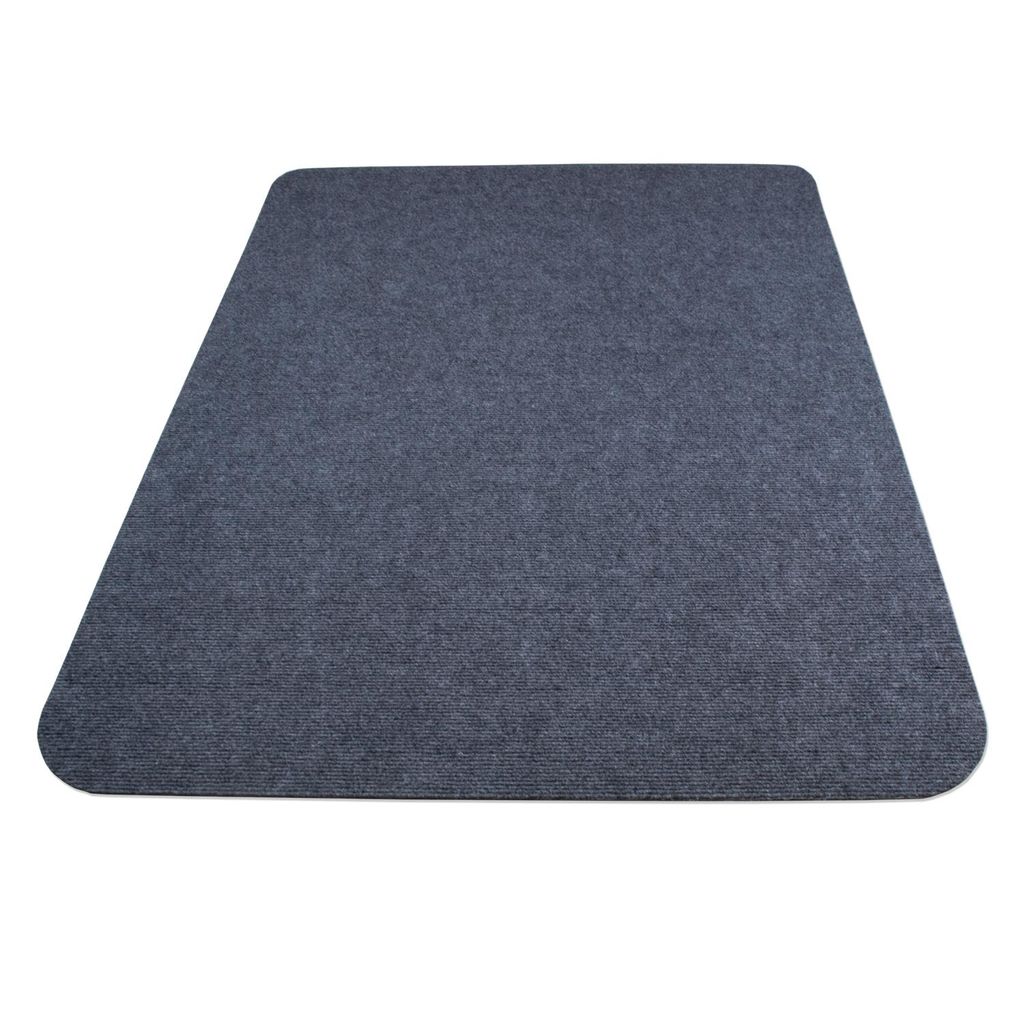 LP Projekt Bodenschutzmatte dunkelgrau 90x140cm - Schreibtischstuhl Unterlage -Schreibtischstuhlunterlage rutschfest - Schutzmatte Bürostuhl