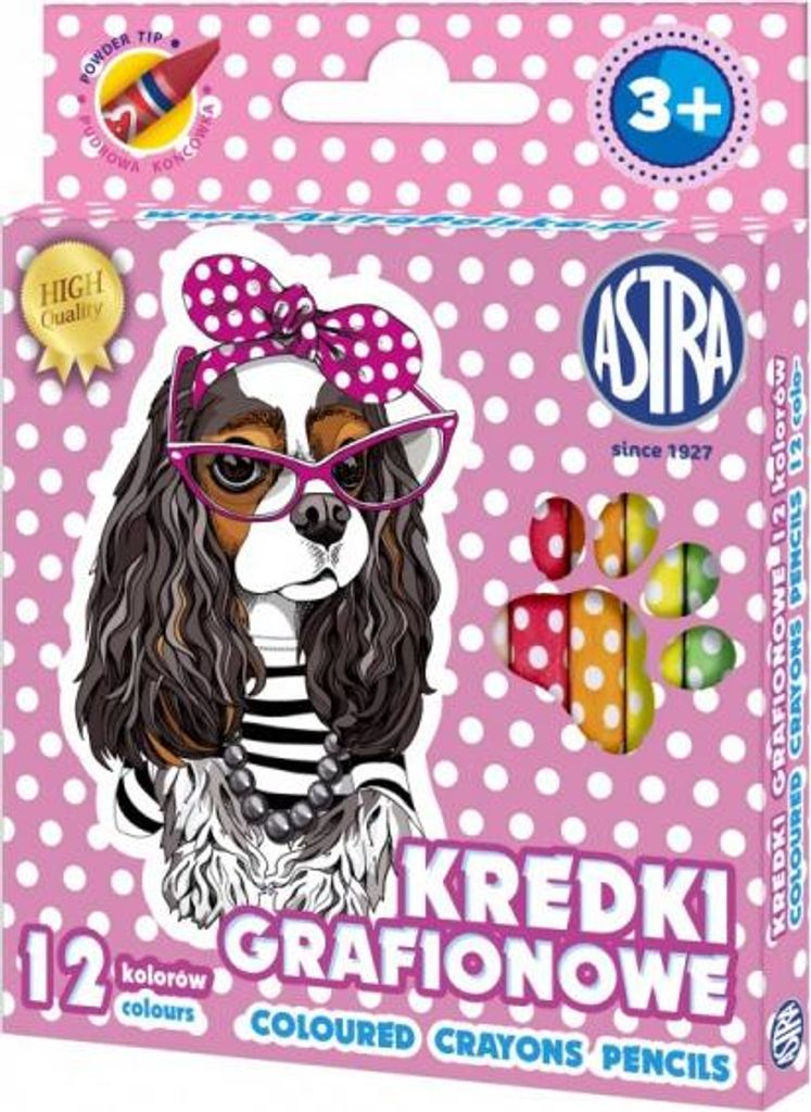 Kinder-Graphitstifte ohne Holz Sweet Dogs, 12er-Set, 316121010
