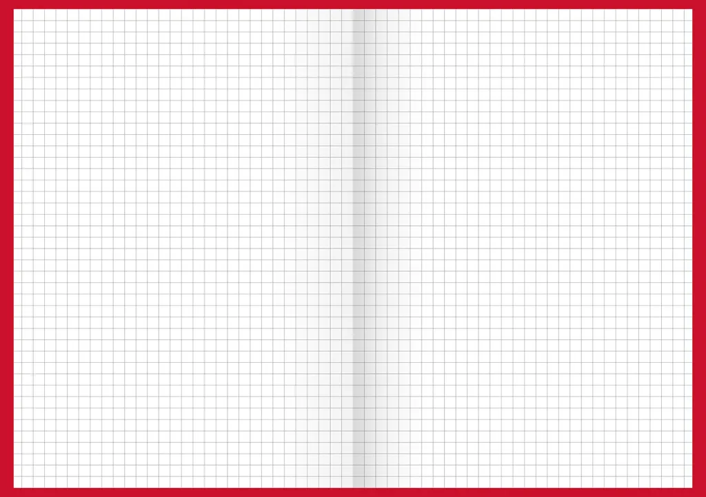 Suivi comptable clair : Livre de comptes A5 quadrillé 5 mm rouge