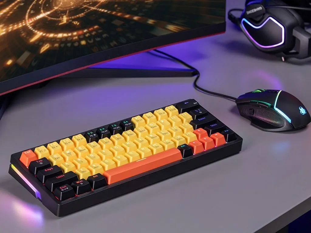 Clavier mécanique Tracer Gamezone EVO2 Hot Swap 63 Yellow Gaming
