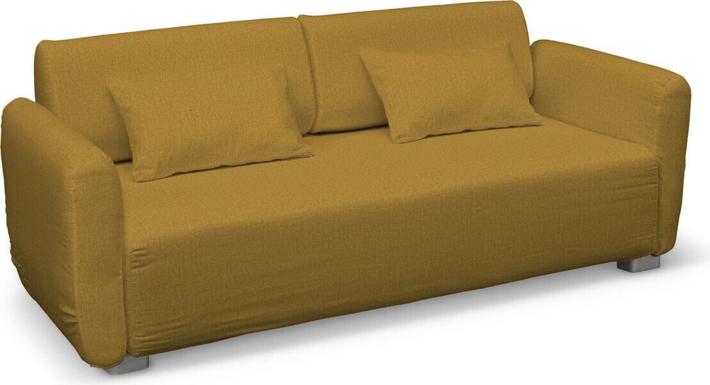 Dekoria Bezug für Mysinge 2-Sitzer Sofa, senfgelb, Sofabezug Mysinge 2-Sitzer