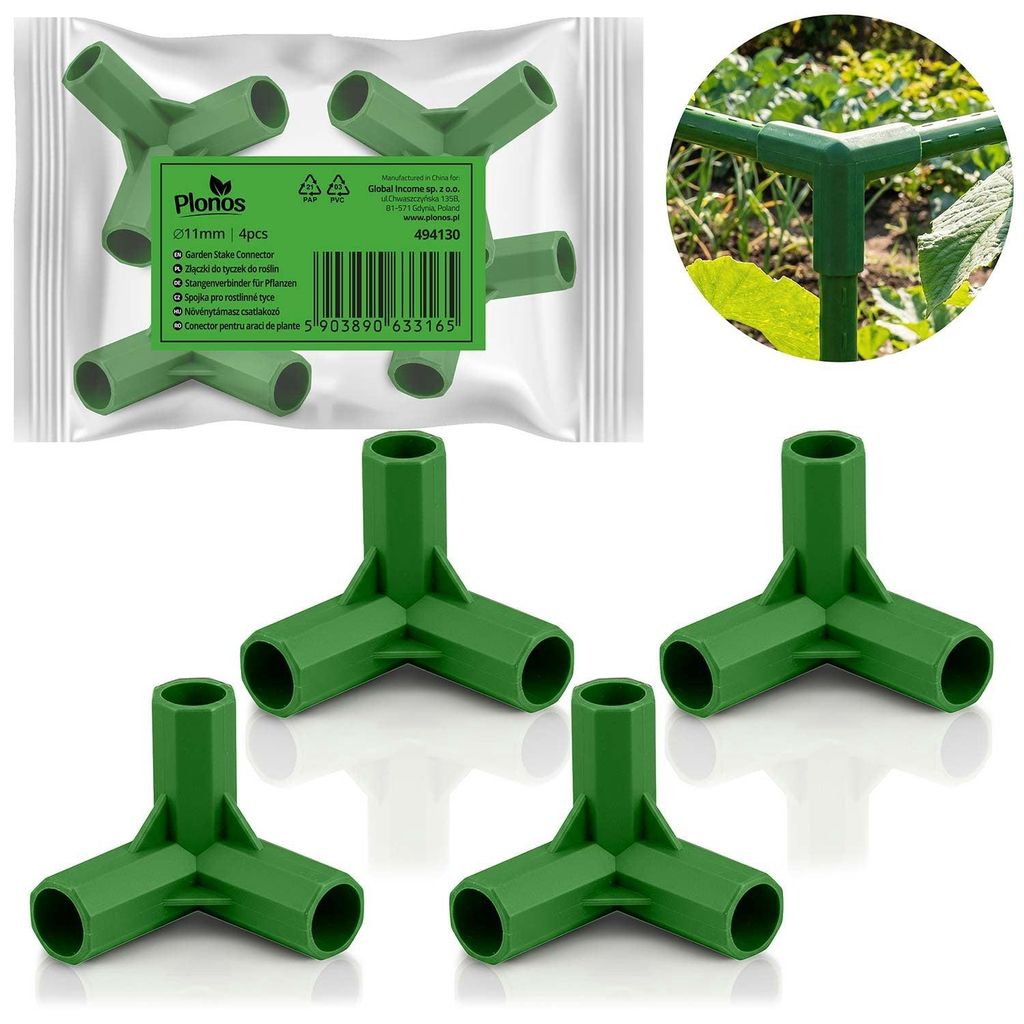 Spojovací prvky pro tyče 11mm, zelené, sada 4 kusů Obrázek produktu 