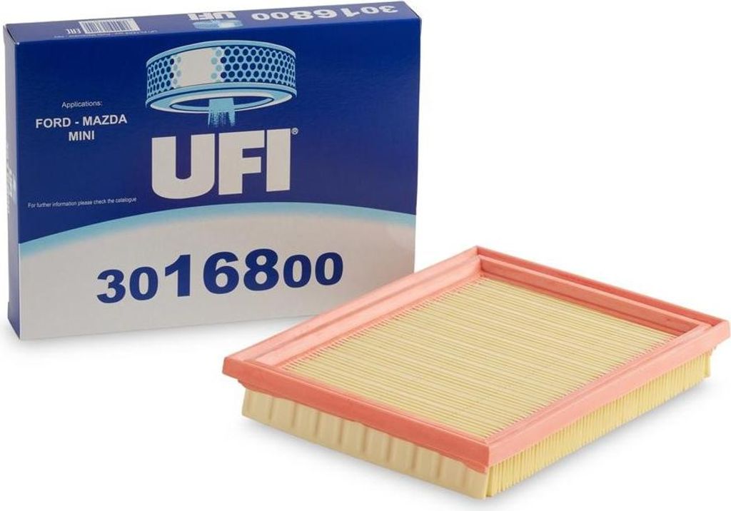UFI 30.168.00 Luftfilter für FORD Fiesta Mk5 Schrägheck Produktbild 