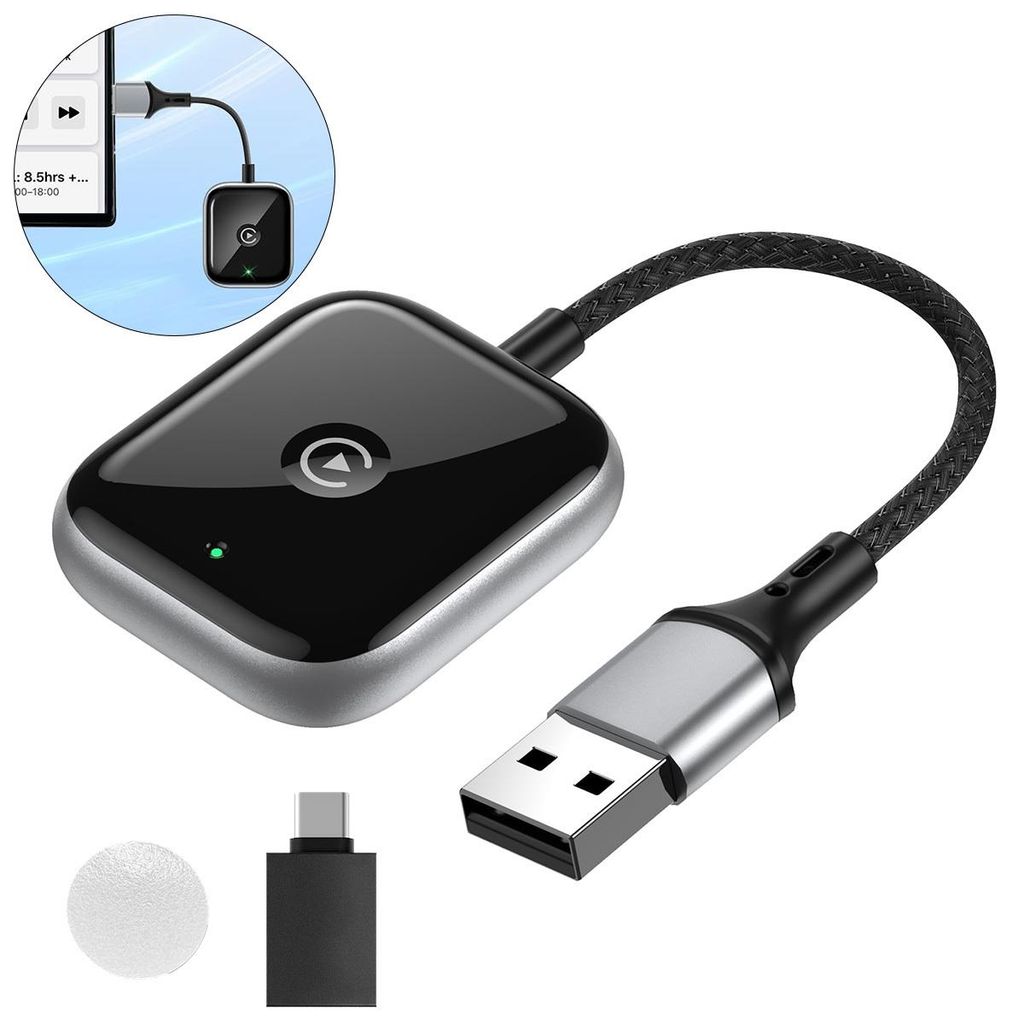 Wireless CarPlay Adapter für CarPlay, von kabelgebundenem Produktbild 