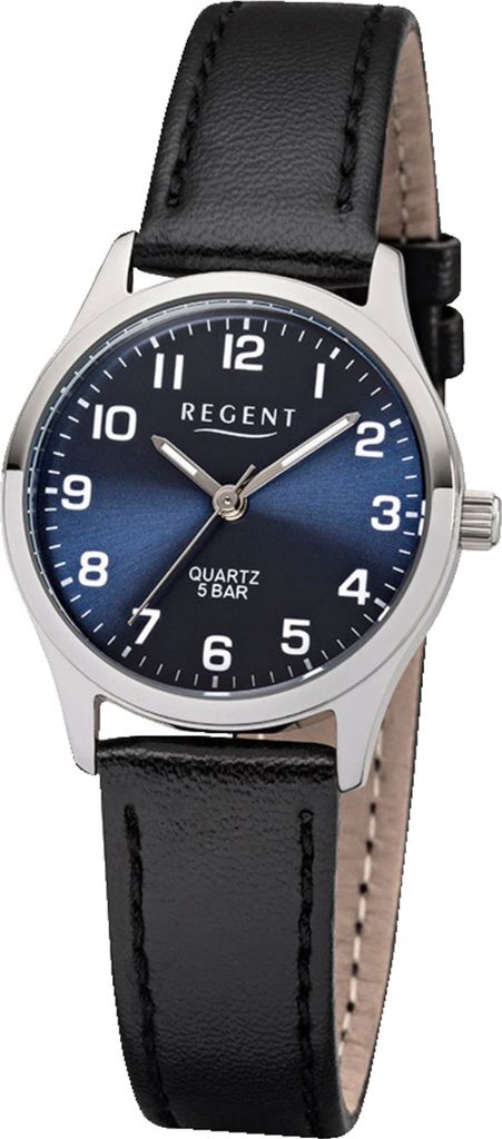 Regent F-1307 Damenuhr Klein mit Lederband Produktbild 