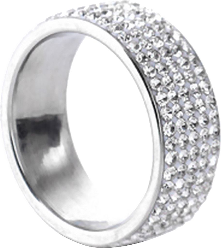 r 5-reihiger Pave-Strass-Inlay-Fingerring, Verlobung, Hochzeit, Brautschmuck
