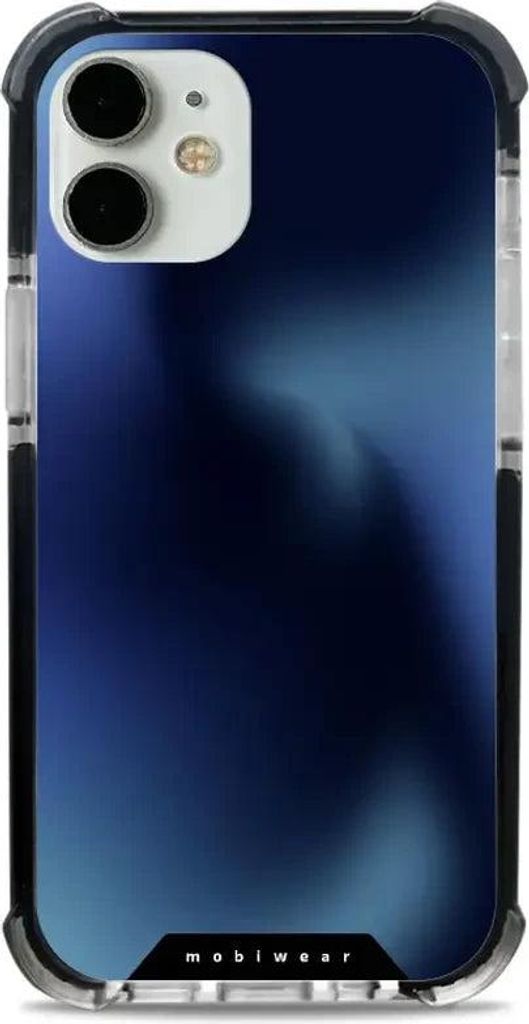 Handyhülle für iPhone 12 Mini mit MagSafe, Mobiwear Elite Bumper, Dunkelblau