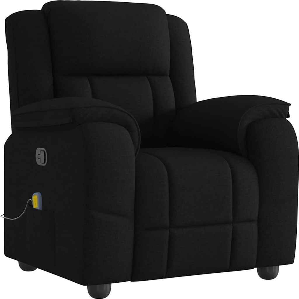 Massagesessel Schwarz Stoff