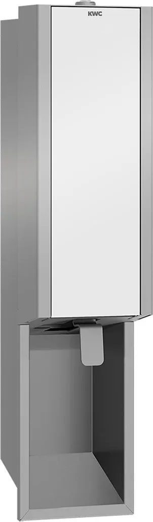 Distributeur de savon liquide encastrable inox avec façade blanche ESG
