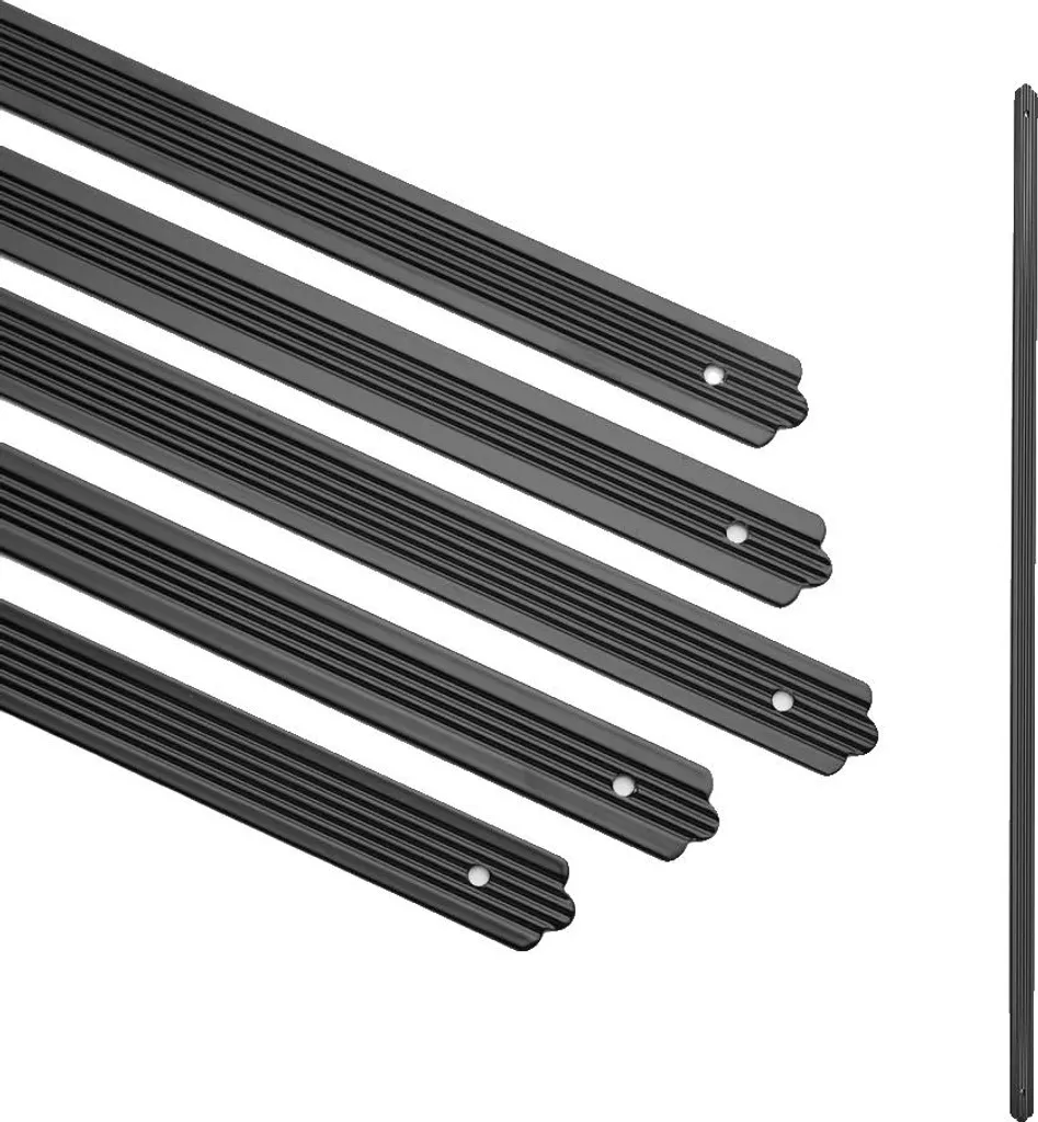 Barreaux de garde-corps extérieurs en aluminium plat, kit de 50 unités