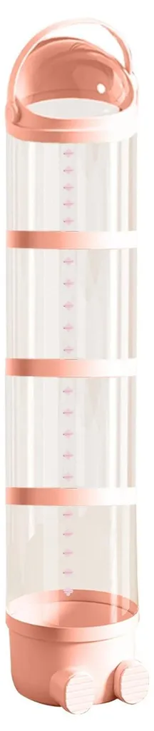 Fini le désordre avec ce seau à peluches rose transparent à couvercle