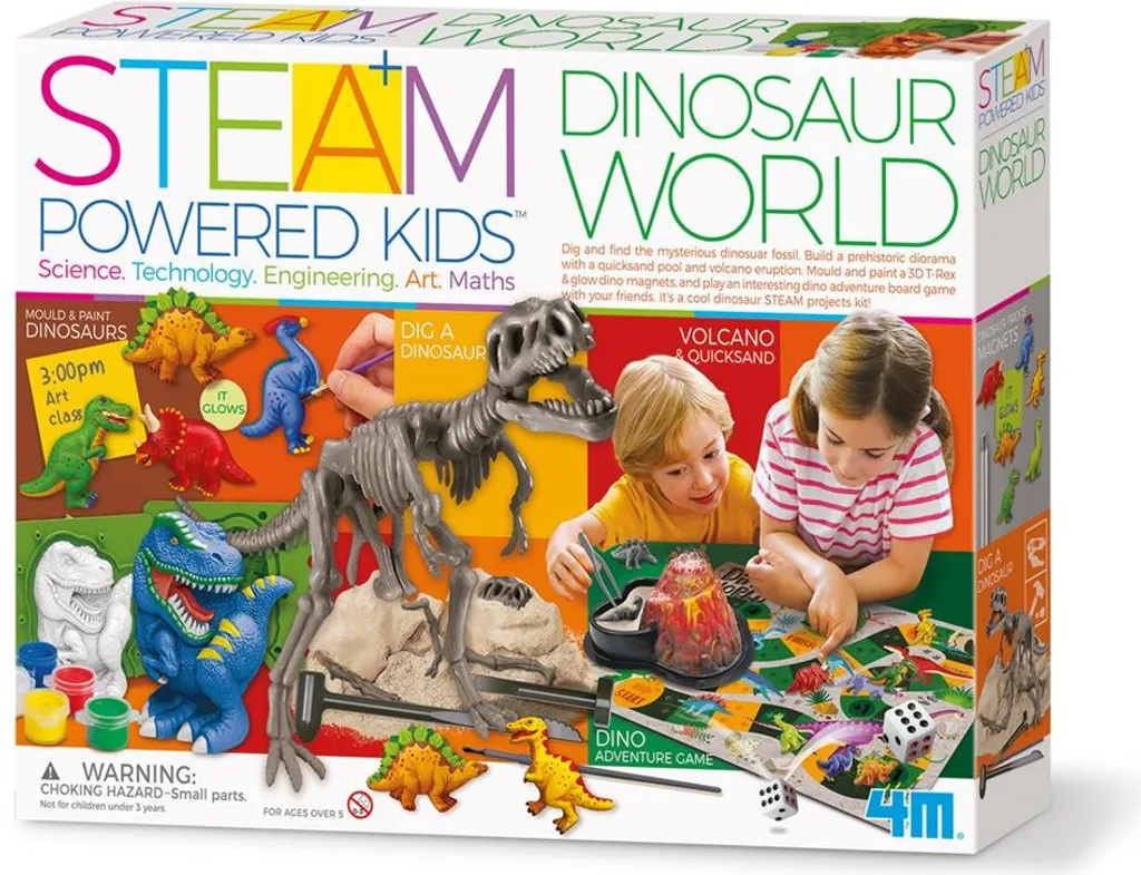Monde des Dinosaures 4M - Cadeau Idéal pour Activité Créative Enfant