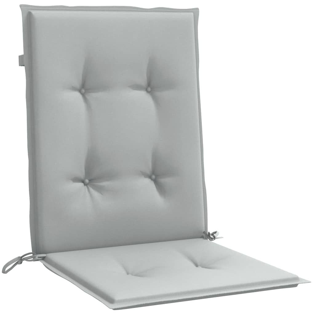 vidaXL Niedriglehner-Auflagen 6 Stk. Melange Hellgrau 100x50x4cm Stoff