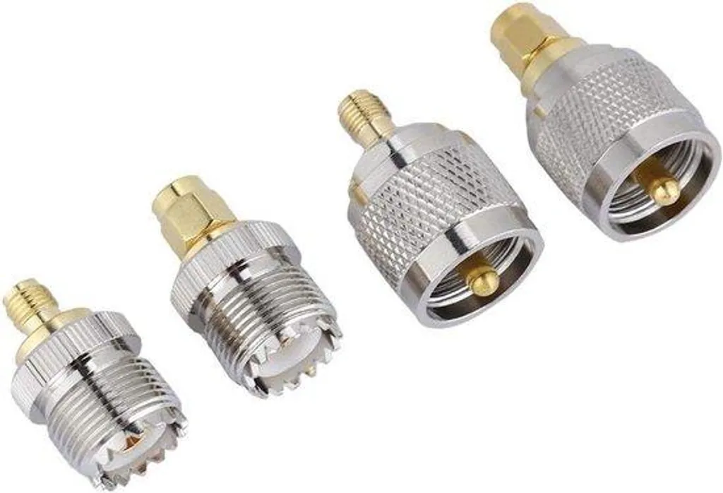 Lot de connecteurs coaxiaux SMA et UHF pour câbles radio et antennes