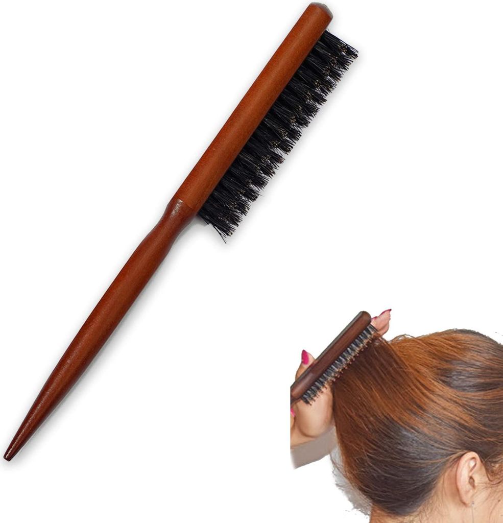 Holzhaarbürste für langes, dickes, welliges, trockenes Haar - Reduziert Haarbruch - Salon Kamm