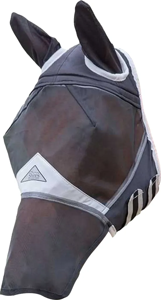 Maschera Antimosche Per Cavalli/Pony Shires Flyguard - Rete Fine