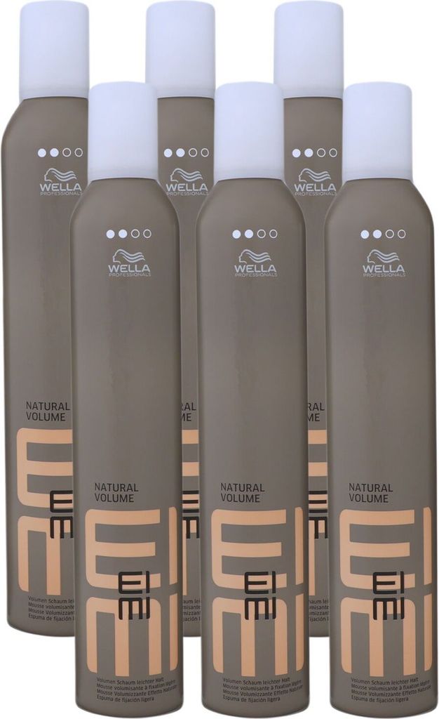 Wella Eimi Natural Volume 6 x 500 ml Volumenschaum Set Produktbild 