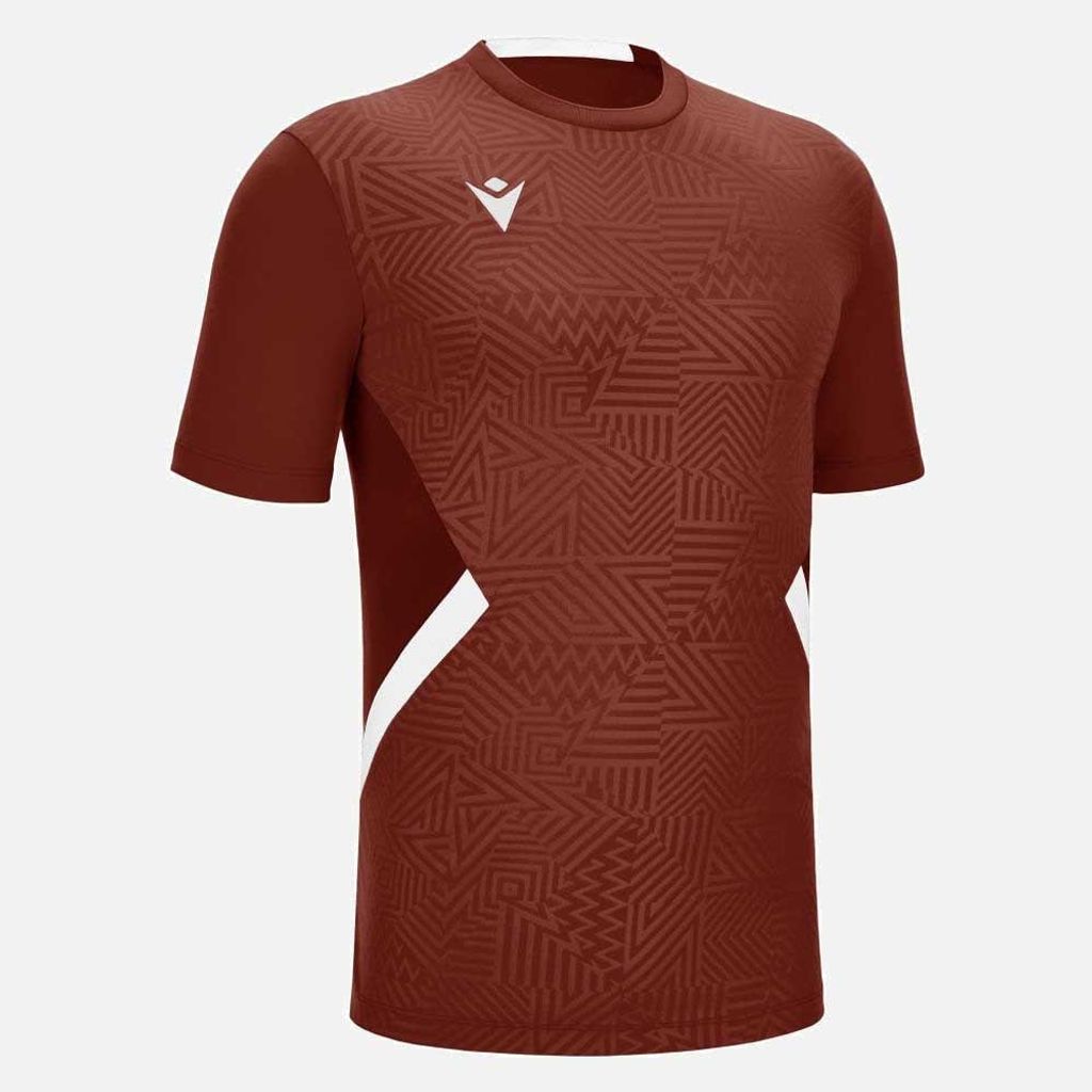 Macron Shedir Trikot Kurzarm Herren - Bordeaux / Weiß