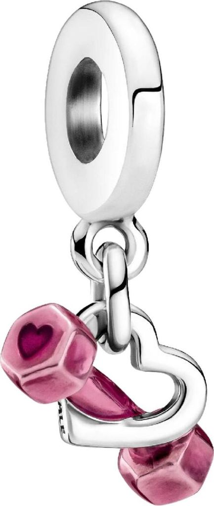 Pandora Charm Dangle Anhänger 799545C01 Dumbbell Heart Produktbild 