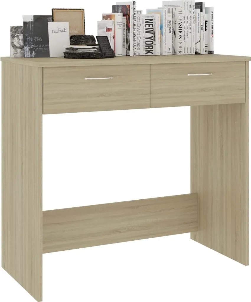 Bureau étroit 40 cm pour petits espaces finition Chêne Sonoma robuste - 2