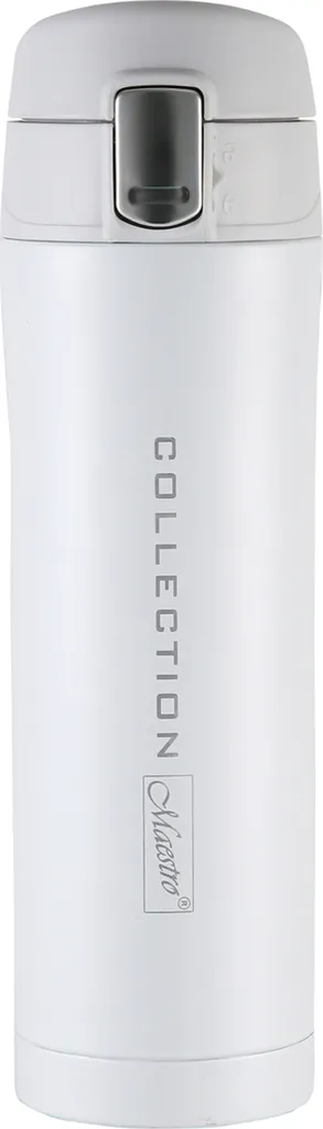 Maestro MR-1641 - Bottiglia in acciaio inox per bevande calde o fredde (320 ml, bianco)
