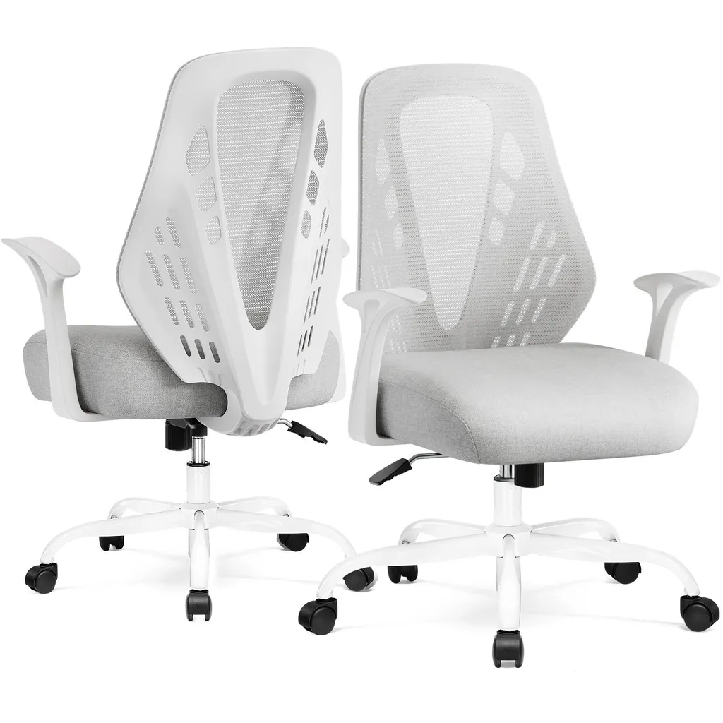Siège de Bureau Ergonomique pour Télétravail Confortable en Maille V