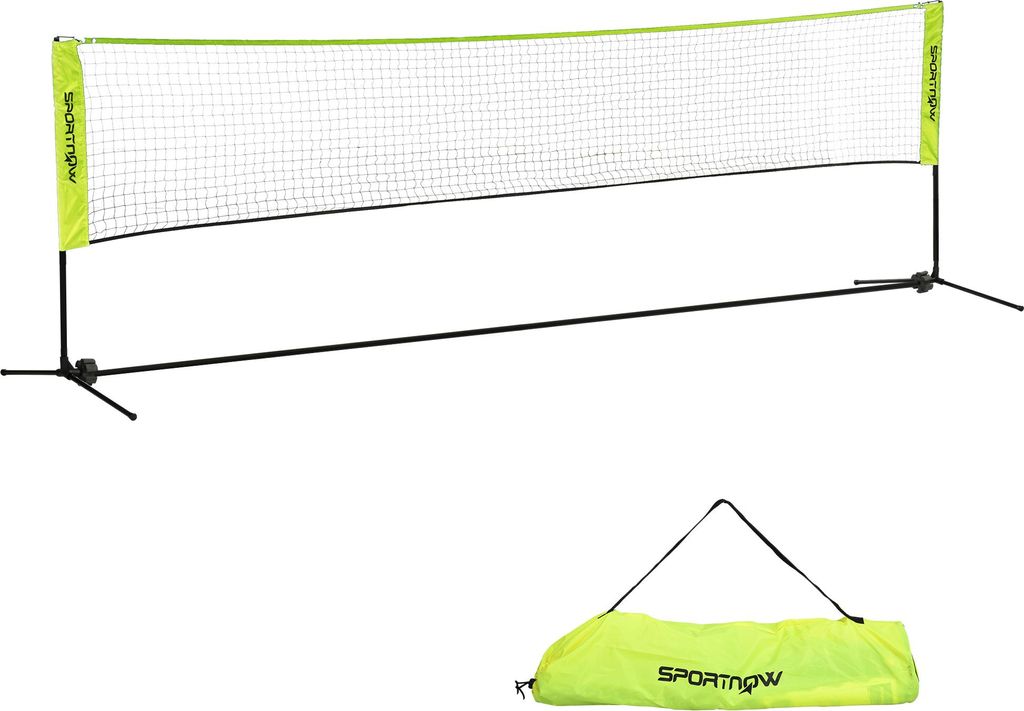 Fortuna Lai Badmintonnetz Set Faltbares Tennisnetz, 103/120/155 cm Höhenverstellbar Indoor Outdoor Federballnetz, Volleyballnetz mit Transporttasc...
