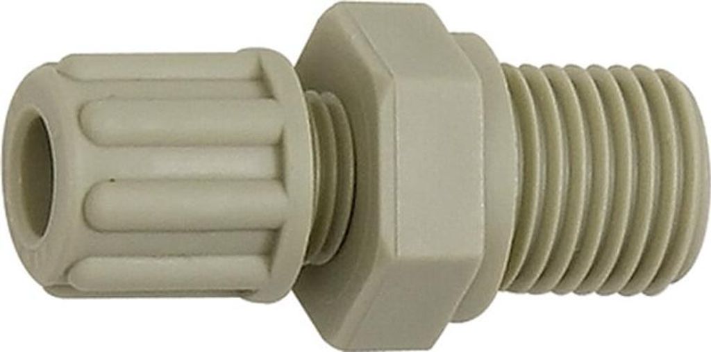 Riegler Gerade Einschraubverschraubung G 1/2 a., für Schlauch 9/12 mm, PP