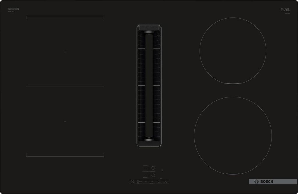 Table de cuisson aspirante induction 80cm 4 feux - Bosch - Image du produit 