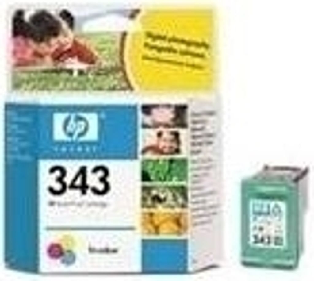 HP 343 Cyan/Magenta/Gelb Original Tintenpatrone, Produktbild 
