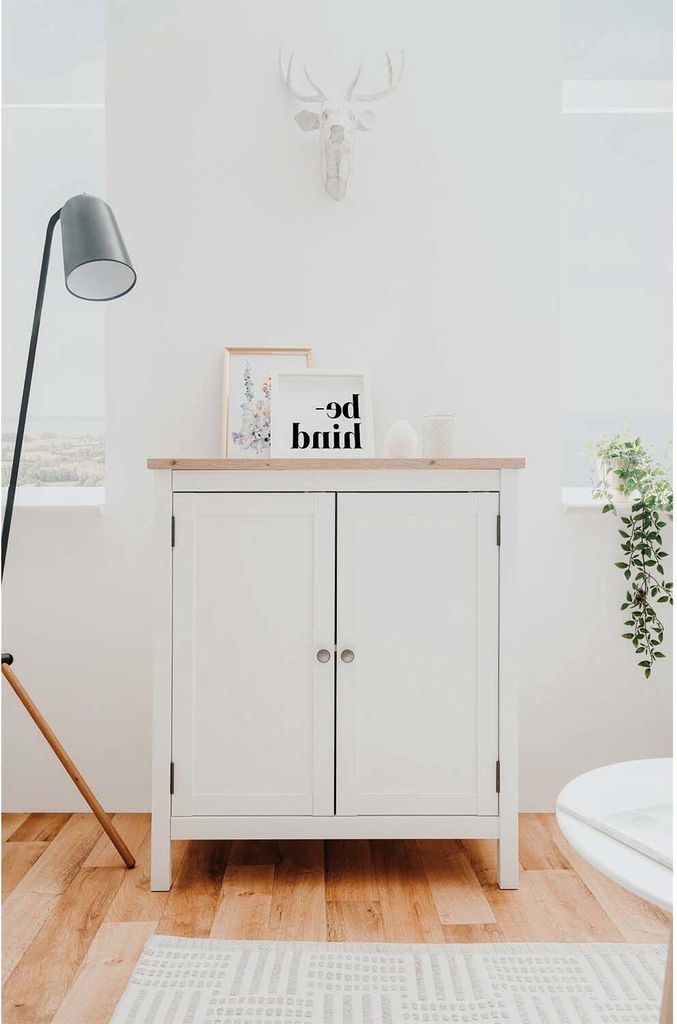 Finori Kommode Bergen 1 Weiß und Handwerkliche Eiche Produktbild 16