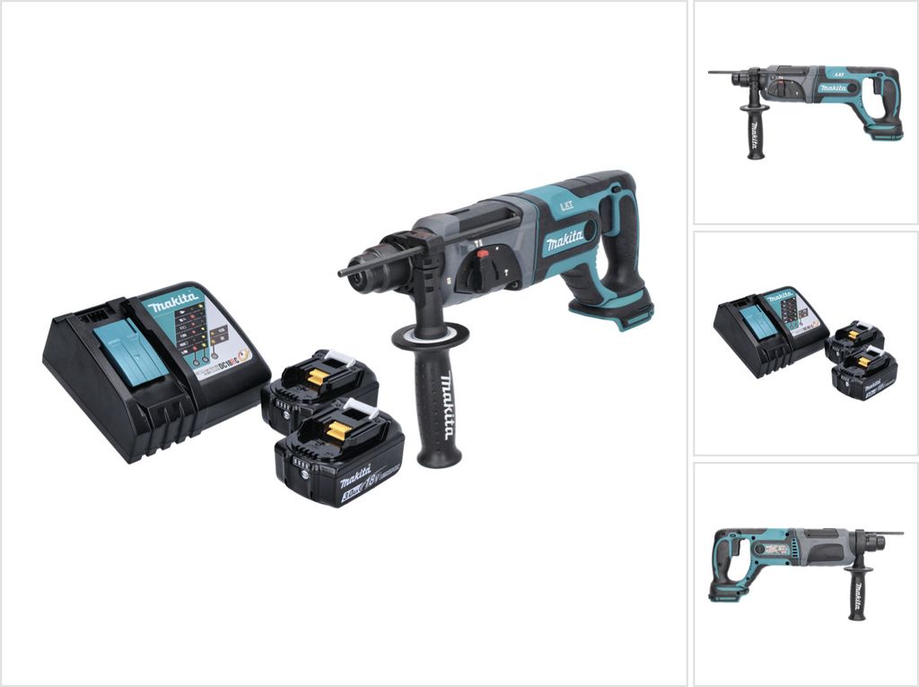 Akumulatorowa młotowiertarka Makita DHR 241 RF 18 V 2,0 J Zdjęcie produktu 