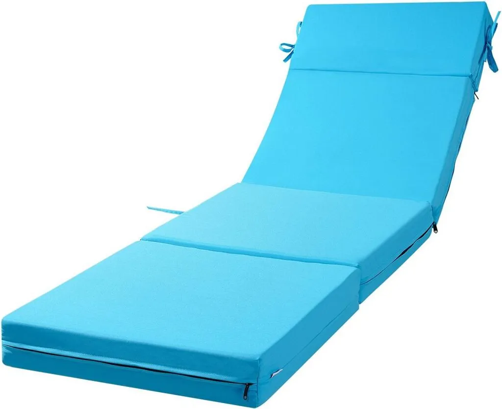 Coussin de chaise longue épais et résistant aux UV pour terrasse