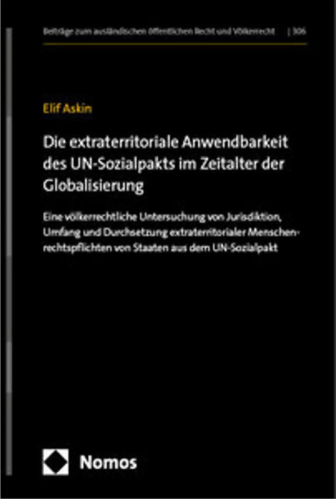Livre de droit international : l'applicabilité du Pacte social de l'ONU