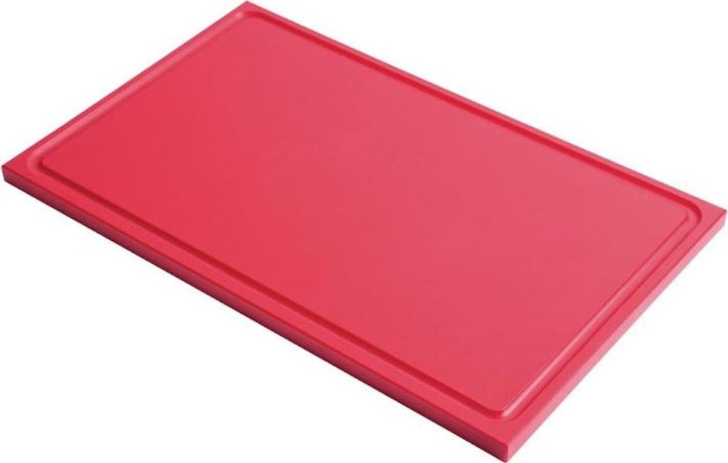 Gastro M Schneidebrett Mit Saftrille Gn1/2 Rot