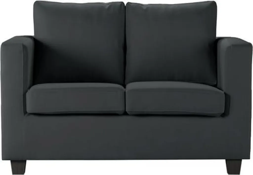 Petit canapé 2 places Thunder-Casco noir : gain de place et confort max
