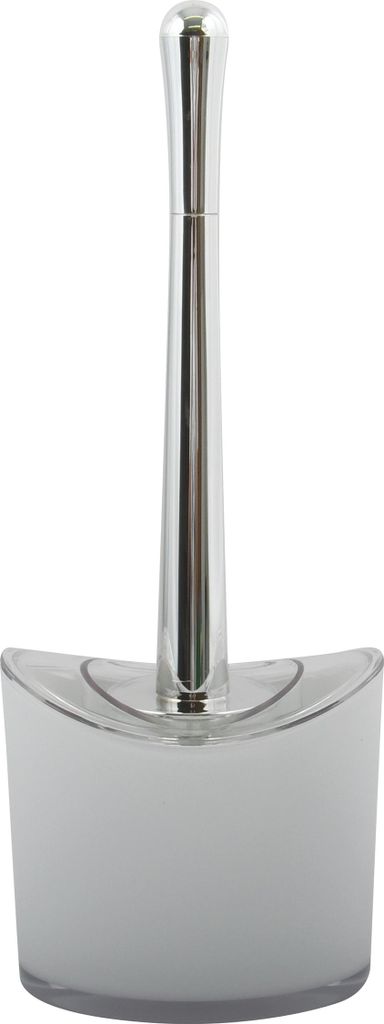 MSV Toilettenburstenhalter/Toilettenburste Aveiro - Kunststoff - weis