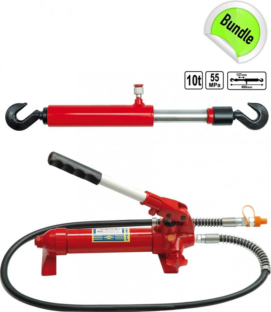 Handpumpe Hydraulik Zugzylinder für Richtsatz 10 Tonnen Produktbild 