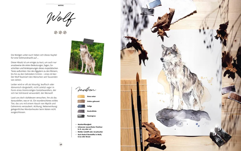 Livre Aquarelle Animaux : Techniques et Motifs Step by Step - 128 Pages - 3