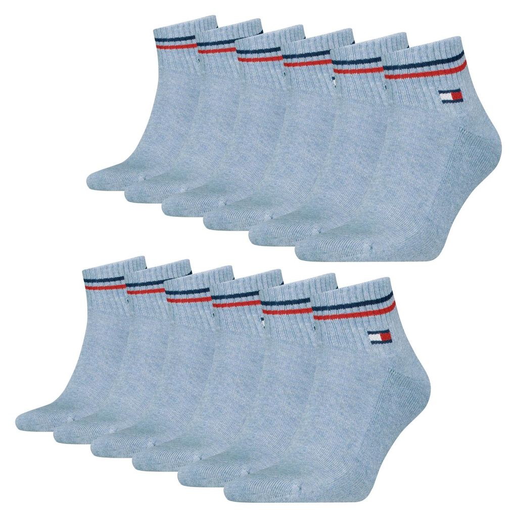 6 Paar Tommy Jeans Herren Quarter Iconic Socken Produktbild 