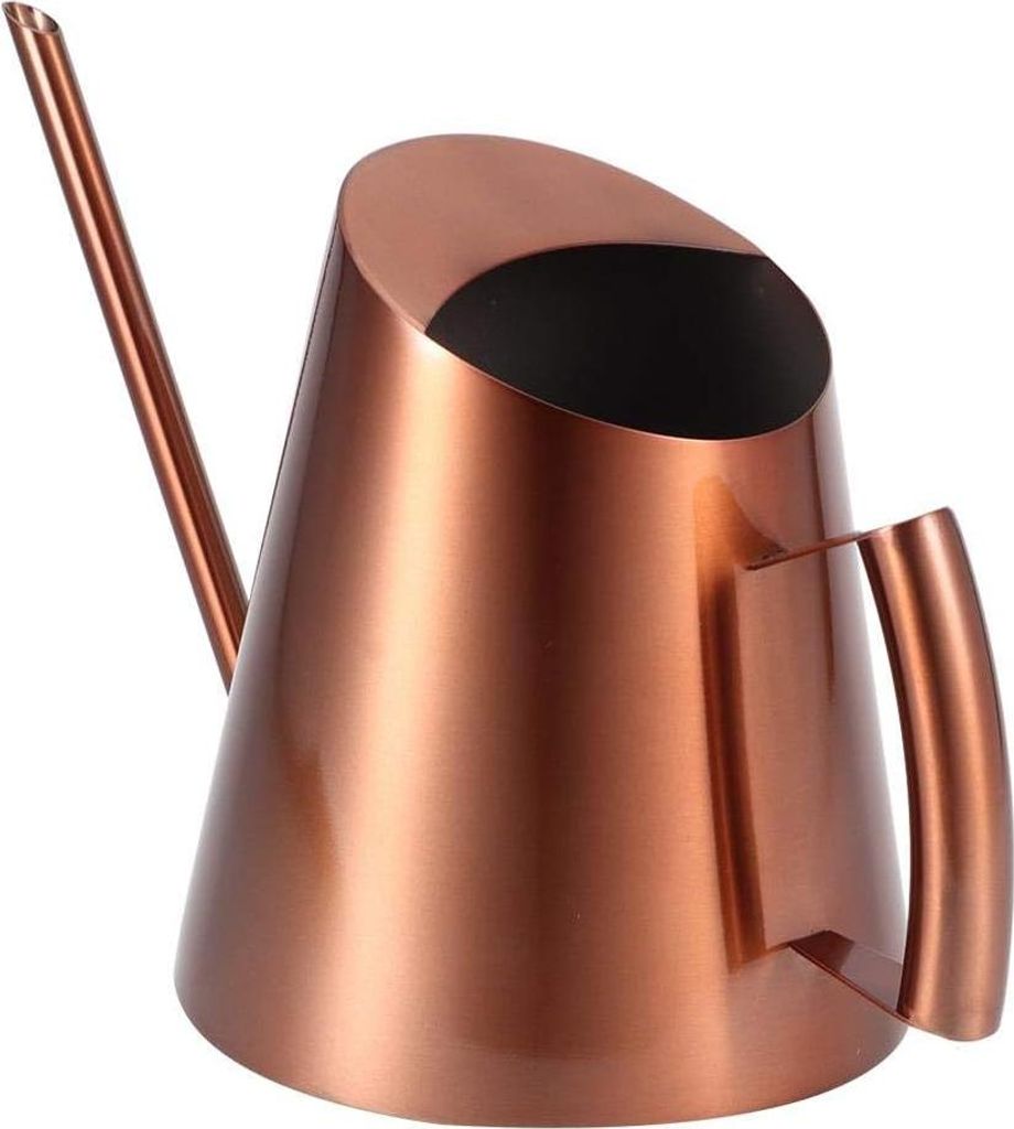 Edelstahl Gießkanne Mini - Modernes Design - Bewässerungskanne - Zimmerpflanzen - Langer Auslauf - Rostfreies Stahl - Roségold