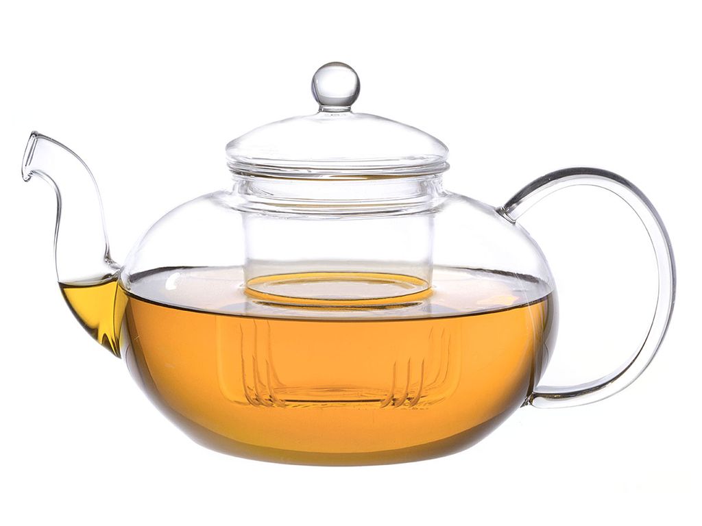 Melina Teeset Teekanne 1,3l mit 6 x Gläser 200ml Teeservice 7-teilig aus Glas 