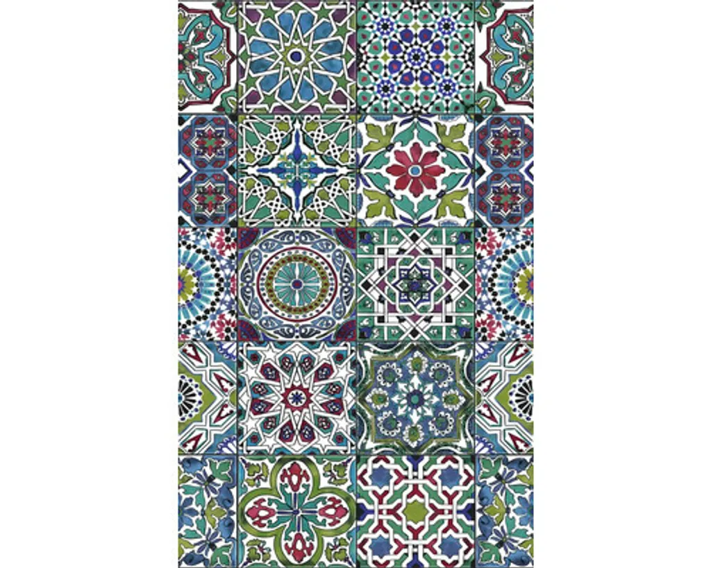 Film adhésif d-c-fix Trendyline Faroso mosaïque bleu 67,5x150 cm