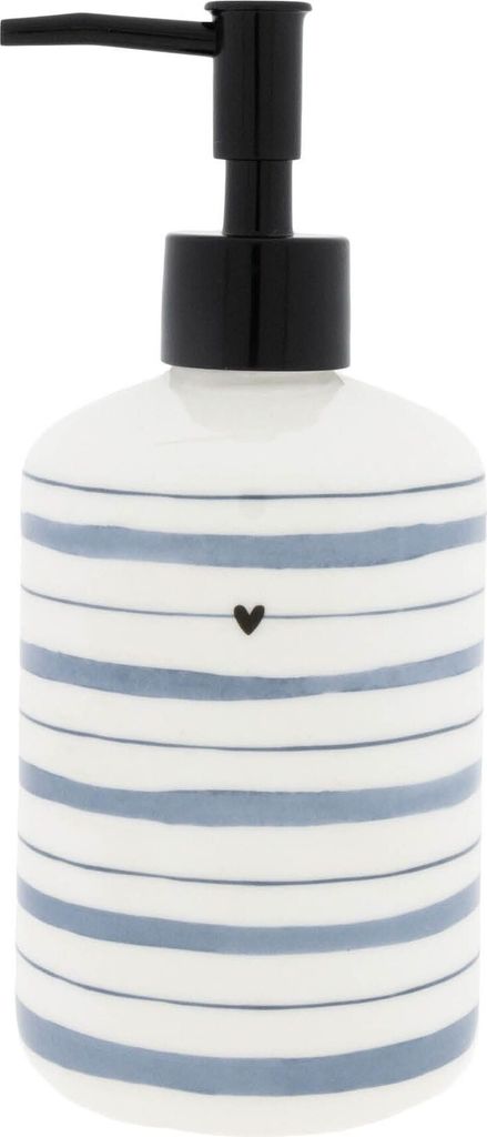Seifenspender Watercolour Stripes Streifen weiß blau Bastion Collections