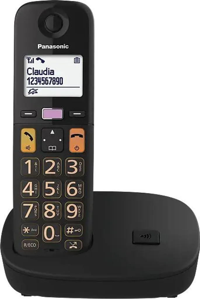 Téléphone DECT Panasonic KX-TGU110EXB touches larges et son amplifié