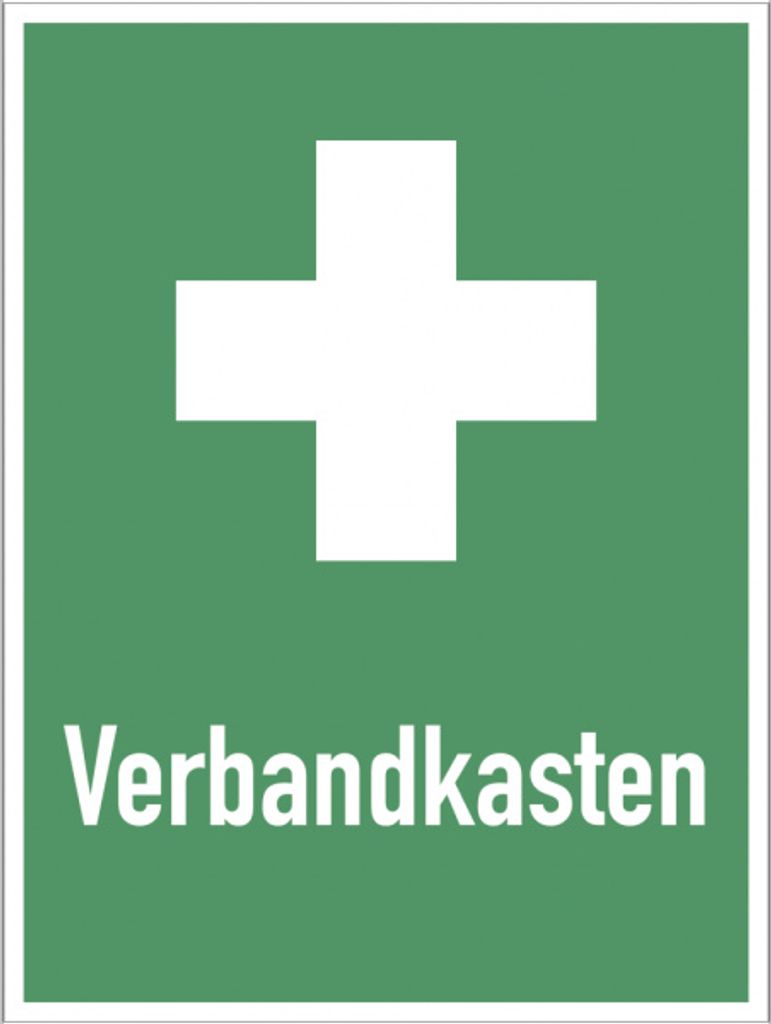 Dreifke Schild Verbandkasten, ISO 7010, Alu, 300x400 mm