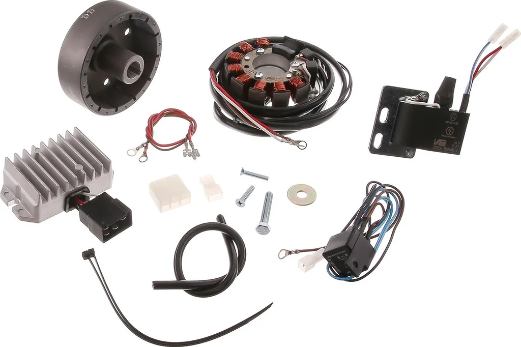 Allumage 6V 75W RT125 avec rotor léger et gestion électronique autonome