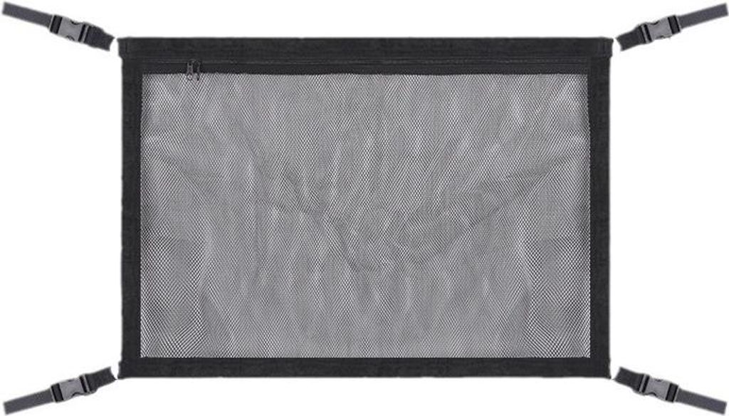 INF Auto Dachhimmel Aufbewahrungsnetz Schwarz Polyester Netz 80x53cm